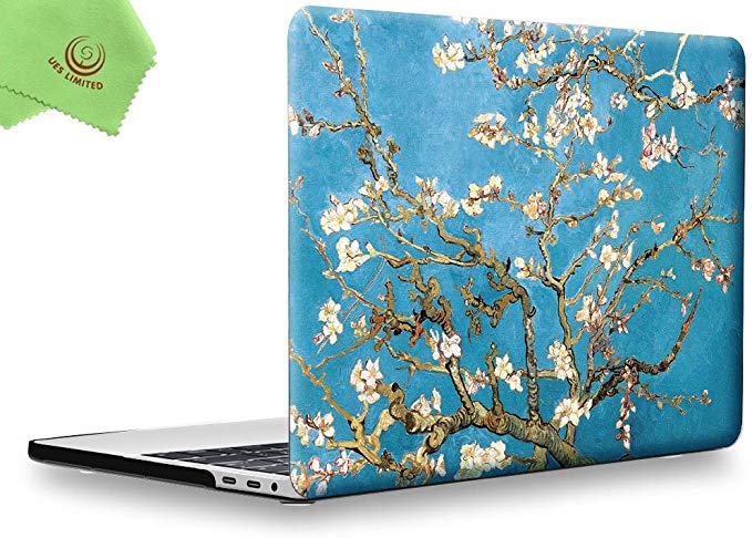 UESWILL MacBook Pro 13 inch Case 2019 2018 2017 2016, Creative Design Smooth Matte Hard Case for MacBook Pro 13 inch (USB-C) with/Without Touch Bar, Model A2159/A1989/A1706/A1708, Wintersweet