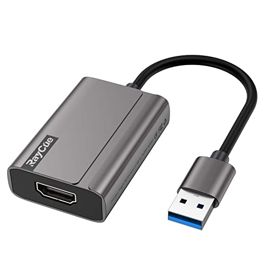 USB to HDMI Adapter, Full HD 1080P USB to HDMI Cable for MAC and Windows, USB to HDMI Video Adapter Compatible with Windows 10/8.1/8/7, Mac OS (Not Support Linux, Unix, Android, WinXP, Vista)