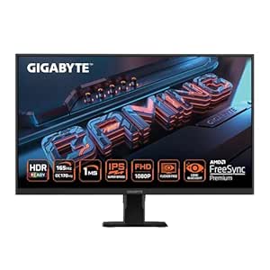 GIGABYTE GS27F 27" SS IPS, 1920 x 1080(FHD), 165Hz/OC 170Hz, 1ms (MPRT), AMD FreeSync Premium, HDR Ready, Non- Glare Display, 300 cd/m2 (TYP), 1x Earphone Jack