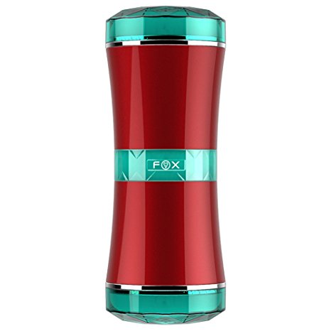 Weyes Double Channel Male Masturbator Cup,Realistic Vagina Anal Pocket Masturbator Sex products for Men(Red)