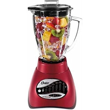 Oster 12-Speed Precise Blend 300 Plus Blender with 3-Cup Food Processor Red