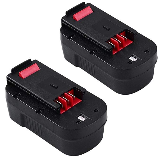 Replacement for BLACK DECKER 18 Volt Battery 2000mAh NiCd HPB18 Compatible with Black & Decker 18V Firestorm Cordless Power Tools 2 Packs