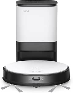 Tapo TP-Link RV20 Mop Plus, MagSlim LiDAR Navigation Robot Vacuum Cleaner and Mop  Smart Automatic Drain Station, 2700Pa Powerful Suction, 3 Hours Uninterrupted Clean