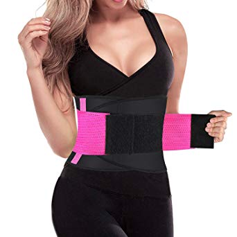 Hootech Women Waist Trainer Belt, Cincher Adjustable Sport Girdle Belt Trimmer Slimmer for Weight Loss Workout Fitness