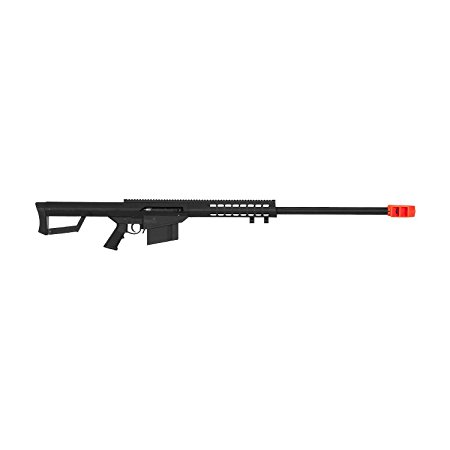 Lancer Tactical LT-20B M82 Polymer Spring Powered Airsoft Sniper Rifle - Black