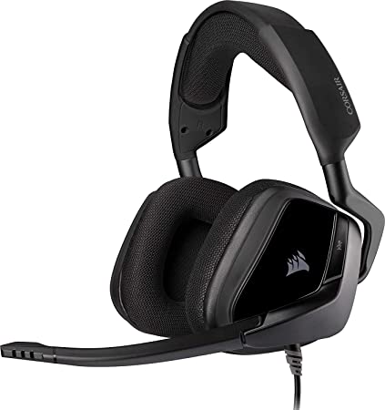 Corsair Void Elite Surround Premium Gaming Headset with 7.1 Surround Sound - Discord Certified - Works with PC, Xbox Series X, Xbox Series S, PS5, PS4, Nintendo Switch - Carbon