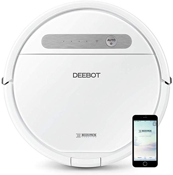 ECOVACS DEEBOT OZMO 610 Robotic Vacuum and MOP Cleaner, Upgraded, Carpets, Hardwood Floors, mops and vacuums, Compatible with Alexa