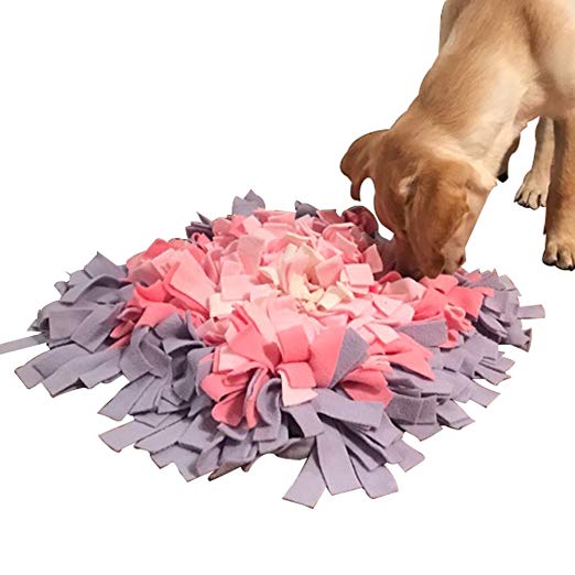 Creation Core Durable 18"x18" Pet Dog Snuffle Mat Dog Training Feeding Mat - Encourages Natural Foraging Skills