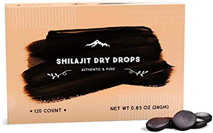 Shilajit Dry Drops from Pure Himalayan Shilajit ® - 120 Counts, 4 Month Supply, Original Siberian Shilajit, 100% Pure, Trace Minerals & Fulvic Acid