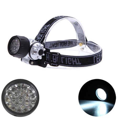 hkbayi Super Bright Portable 21 LED Miner headlamp Headlight Mining Adjustable Zoomable Waterproof Lighting Torch 4 different light seting
