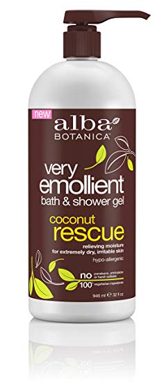 Alba Botanica Very Emollient Bath and Shower Gel Coconut Rescue.