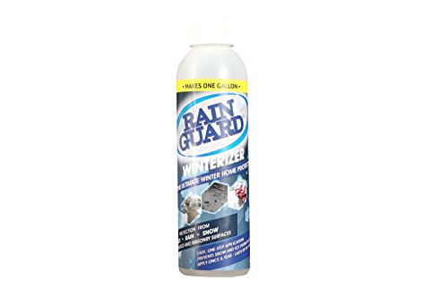 Rainguard Winterizer Snow and Ice Repellent Protection for Concrete, Brick, Wood Surfaces - Creates a Barrier to Prevent Snow & Ice From Sticking - 6 oz ECO POD Makes 1 Gal (Covers up to 200 sq')