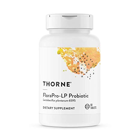 Thorne Research - FloraPro-LP Probiotic - Acid-Resistant L. Plantarum Pearls for Easy Dosing - 60 Pearl Tablets