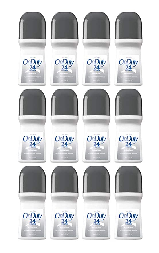 Avon On Duty 24 Hours Original Roll-on Anti-perspirant Deodorant 2.6 oz (12-Pack)
