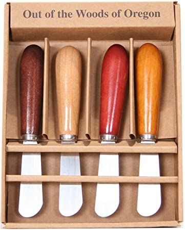 Cheese Spreader Set of Four Spreader Knives - Classic Woods