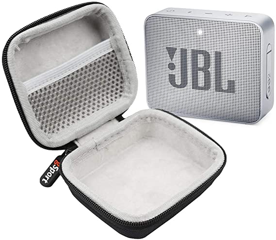 JBL GO 2 IPX7 Waterproof Ultra Portable Bluetooth Speaker Bundle with gSport Deluxe Hardshell Case (Gray)