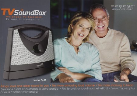 Serene Innovations SI-TV-SB Portable Wireless TV Soundbox