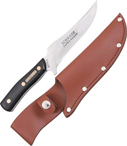 Old Timer 15OT Deerslayer 10.5in High Carbon S.S. Full Tang Fixed Blade Knife with 5.6in Clip Point Blade and Sawcut Handle for Outdoor, Hunting and Camping