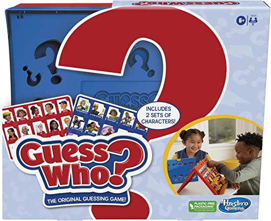 Guess Who? Board Game Original Guessing Game, Easy to Load Frame, Double-Sided Character Sheet, 2 Player Board Games for Kids, Guessing Games for Families, Ages 6 and Up