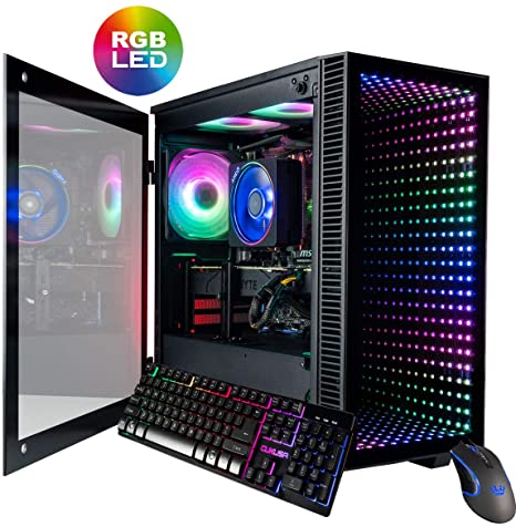 CUK Continuum Micro Gamer PC (AMD Ryzen 7 3700X, 16GB 3000MHz RAM, 1TB NVMe SSD, NVIDIA GeForce RTX 2060 6GB, 600W Gold PSU, AC WiFi, Windows 10 Home) Gaming Desktop Computer