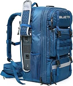 BLUETTI Solar Backpack Power Station Handsfree 2, 512Wh 700W LiFePO4 Solar Generator with a 60L Backpack, All in One Solar Power System for Hiking, Photography, Travel (Solar Panel Optional)