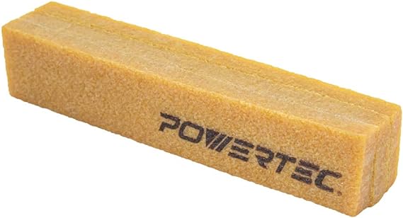 POWERTEC 71002 Abrasive Cleaning Stick for Sanding Belts & Discs | Natural Rubber Eraser - Woodworking Shop Tools for Sanding Perfection