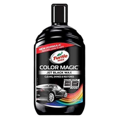 Turtle Wax 52708 Color Magic Car Paintwork Cleans, Shines & Restores Scratches Faded 500ml Black