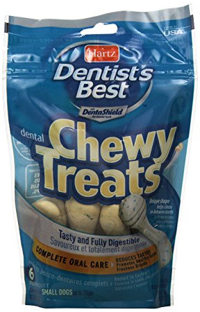 Dentist's Best 6Pk Chewy Treat, Ball Bone, 5.2 oz