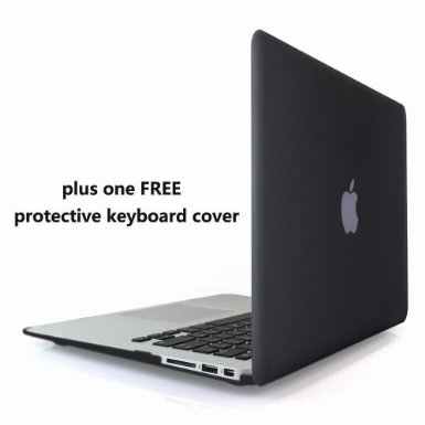MacBook Air 13 Case Cover - Treasure21 Premium Nonslip Soft-touch, Snap on, Smart protection Case Shell for Apple MacBook Air 13 inch(Black)