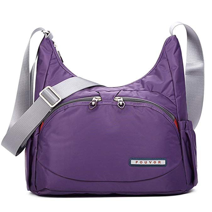 Oakarbo Nylon Multi-Pocket Crossbody Bag