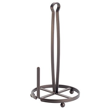 InterDesign York Lyra Paper Towel Holder for Kitchen Countertops - Bronze