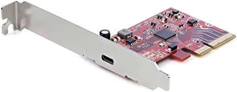 StarTech.com 1-Port USB 3.2 Gen 2x2 PCIe Card - USB-C SuperSpeed 20Gbps PCI Express 3.0 x4 Host Controller Card - USB Type-C PCIe Add-On Adapter Card - Expansion Card - Windows & Linux (PEXUSB321C)