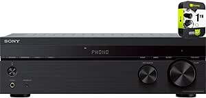 Sony STRDH190 2-Ch Stereo Receiver with Phono Inputs and Bluetooth Bundle with 1 YR CPS Enhanced Protection Pack