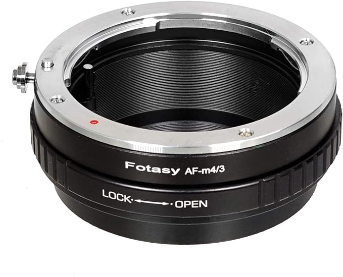 Fotasy Manual A mount Lens to M43 MFT Adapter, Compatible with Sony A Minolta AF lense, Compatible with Panasonic G9 GH5 II GM5 GX9 GX850 G90 G91 G95 G100 Olympus E-M1 E-M5 E-M10 I II III Pen-F E-M1X