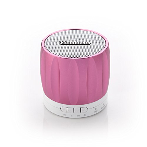Yoobao® YBL202 Portable Wireless Bluetooth Mini-Speaker with Rechargeable Battery Bulit-in Speakerphone Surpport TF Memory Card Playing and Radio Function High-Def Sound-Pink