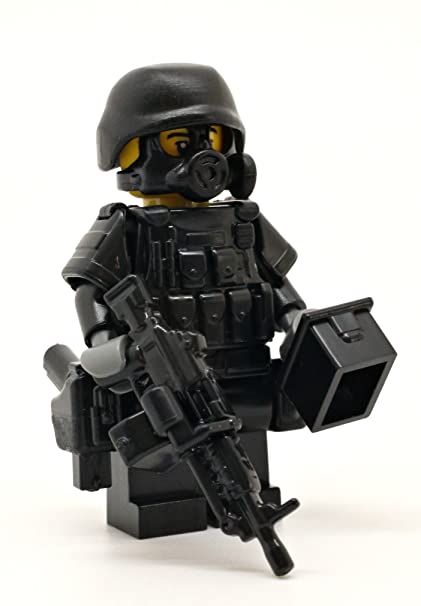 Special Forces Soldier Roadblock - Modern Brick Warfare Custom Minifigure
