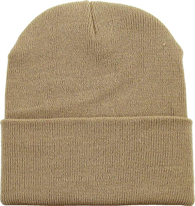 Thick and Warm Mens Daily Cuffed Beanie OR Slouchy Made in USA for USA Knit HAT Cap Womens Kids