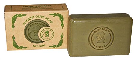 Ancient Olive Molded 100 Gram Bar, Bay Rum, 3.53 Ounce