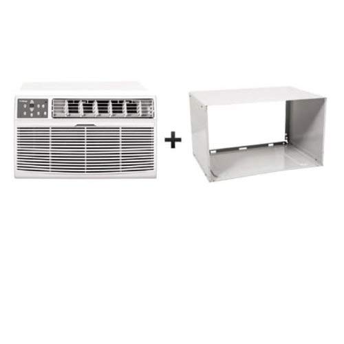 Koldfront WTC12002WCO115VSLV White 12,000 BTU 115 Volt Through-The-Wall Air Conditioner and Wall Sleeve with Dehumidifier and Remote Control