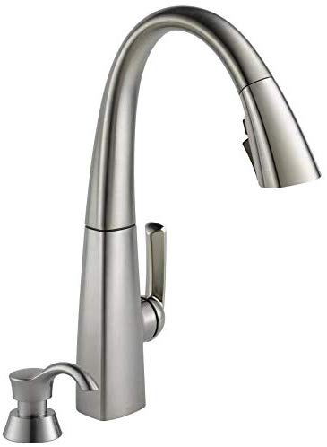 Delta Arc Spotshield Stainless 1-handle Deck Mount Pull-down ShieldSpray Kitchen Faucet