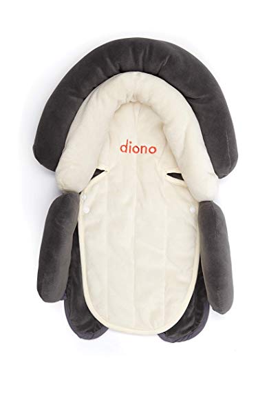 Diono 2-in-1 Head Support - Cuddle Soft, Grey/Arctic