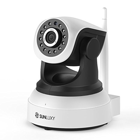 Wireless IP Camera - SUNLUXY 720P HD WiFi Baby Monitor Night Vision Indoor Security Camera Motion Detection