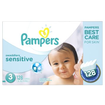 Pampers Swaddlers Sensitive Diapers Size 3 128 Count