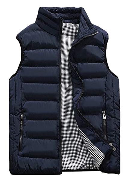 HOW'ON Mens Classic Quilted Down Puffer Vest