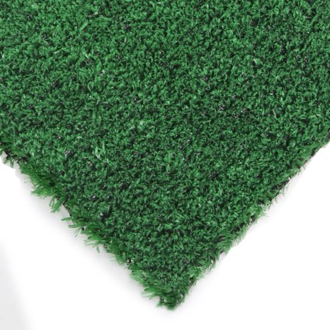 Synturfmats Green Artificial Grass Carpet Rug - Indoor/Outdoor Synthetic Turf Runner Area Rugs for dogs, patios, porches 2.8'x6.5'