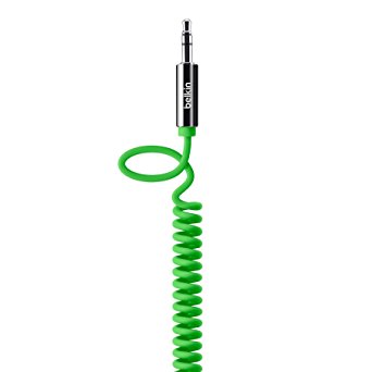 Belkin 6-Foot MIXIT Coiled Aux/Auxiliary Cable (Green)