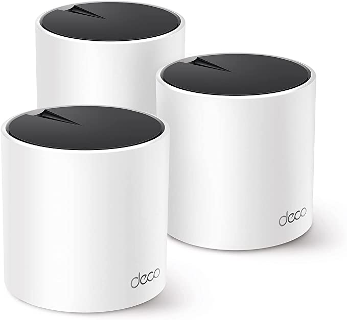 TP-Link Deco AX3000 WiFi 6 Mesh System(Deco X55) - Covers up to 6500 Sq.Ft., Replaces Wireless Router and Extender, 3 Gigabit ports per unit, supports Ethernet Backhaul (3-pack)