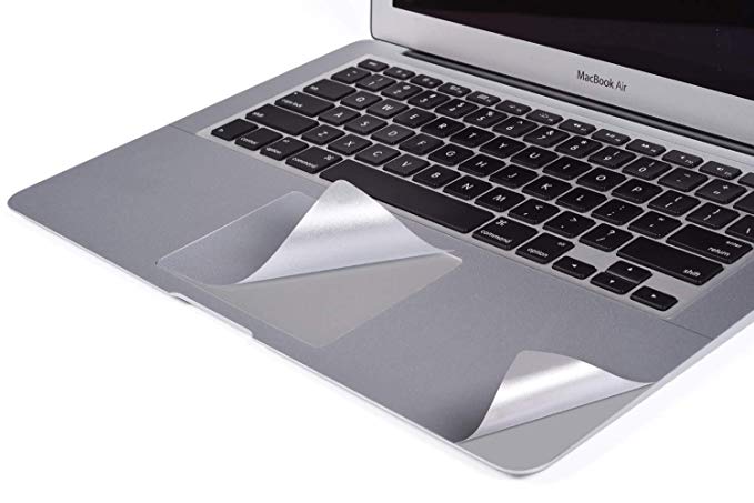 MacBook Air 13-Inch Palm Rest with Trackpad Sticker Skin Silver for 13.3" MacBook Air A1466 A1369