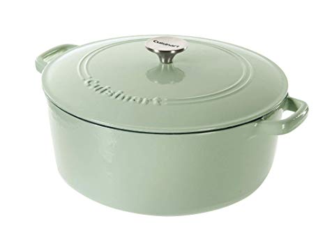 Cuisinart Cast Iron Casserole, Mint Green, 7 Quart