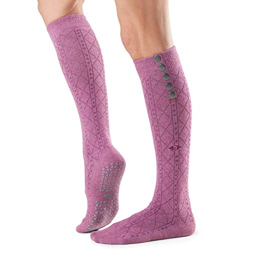 Grip Barre &Yoga Socks –Tavi Noir Women’s Stella Warm Thigh High Stockings